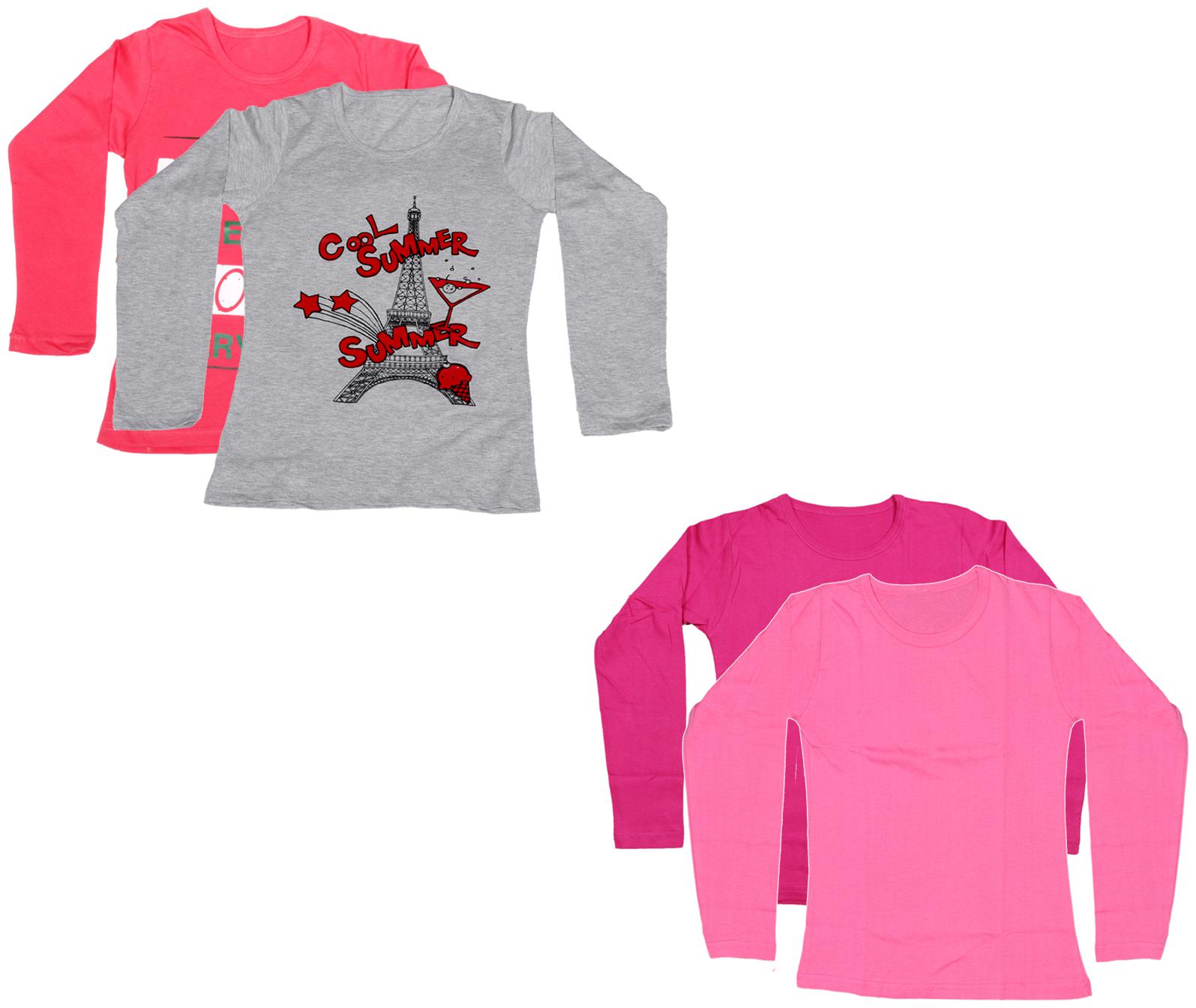 

Indiweaves Girl Cotton Printed T shirt - Multi