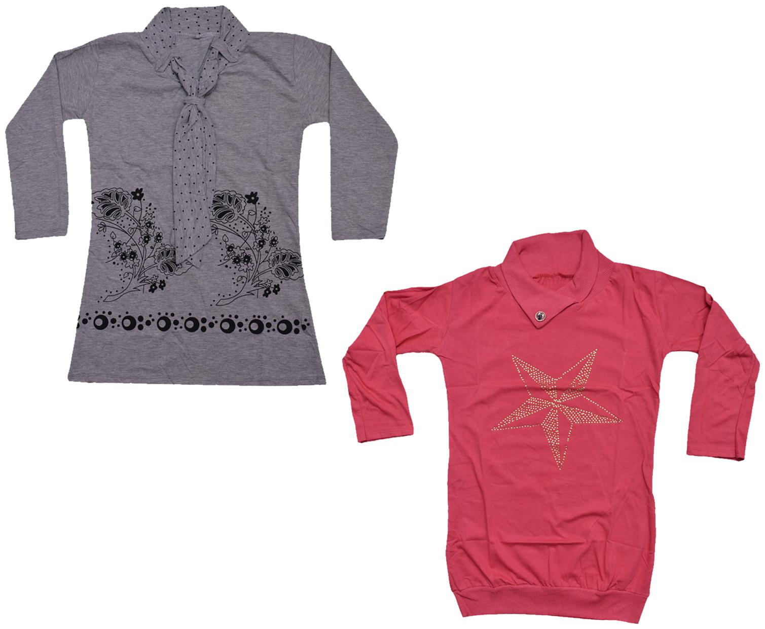 

Indiweaves Girl Cotton Printed Top - Multi