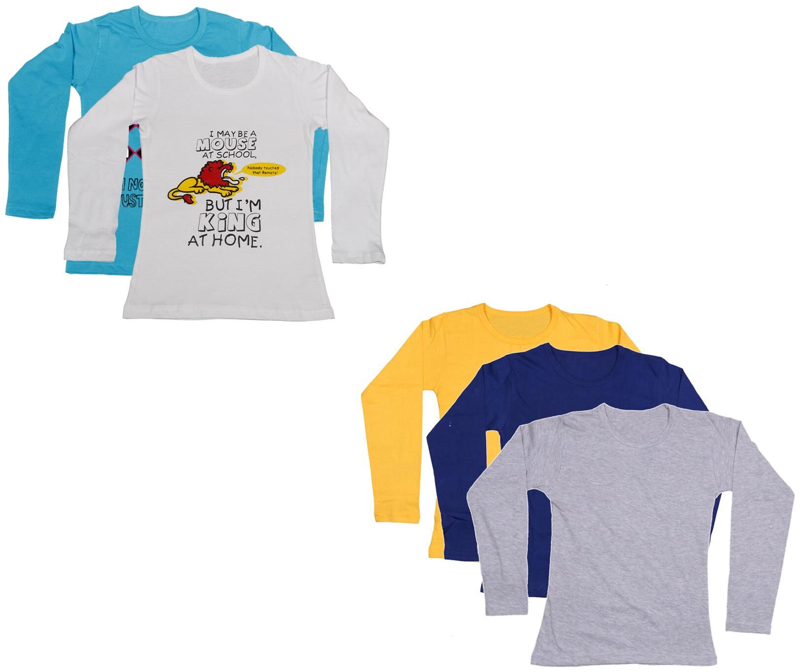 

Indiweaves Girl Cotton Printed T shirt - Multi