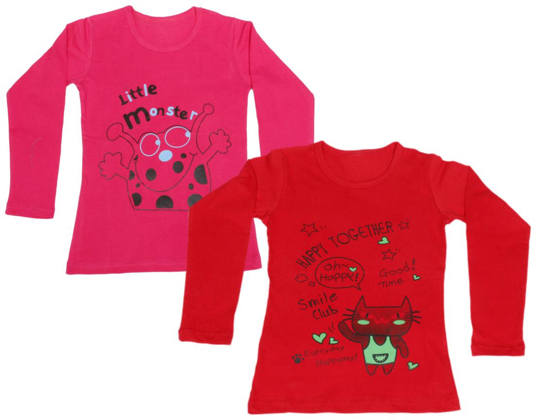 

Indiweaves Girl Cotton Solid Top - Multi