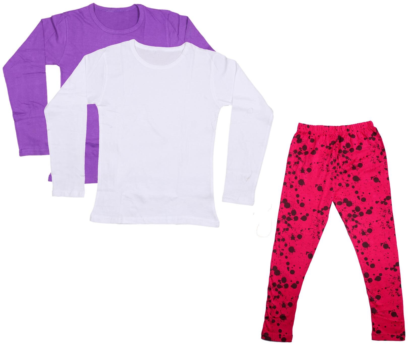 

Indiweaves Girl Cotton Solid T shirt - Multi