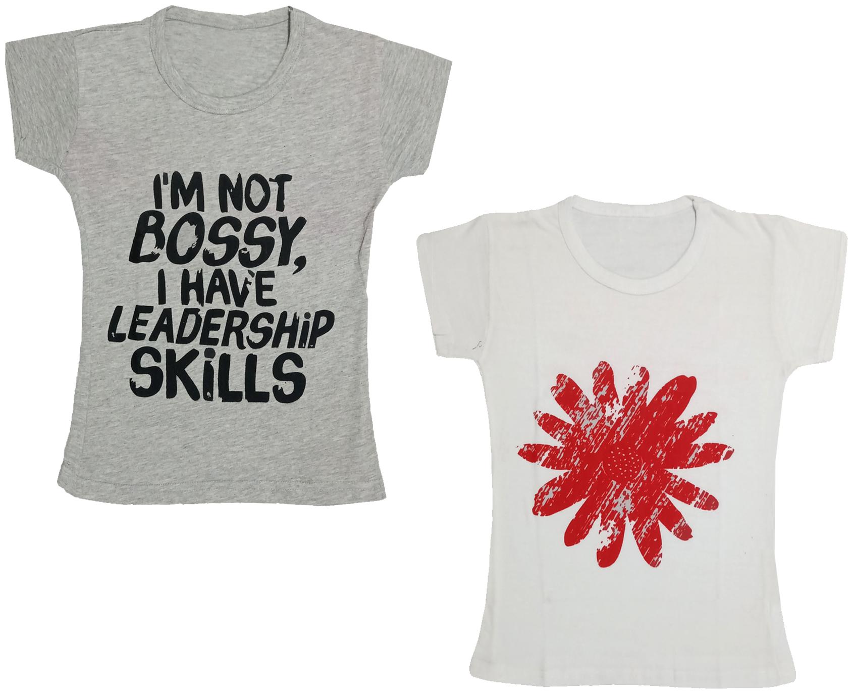 

Indiweaves Girl Cotton Printed T shirt - Multi