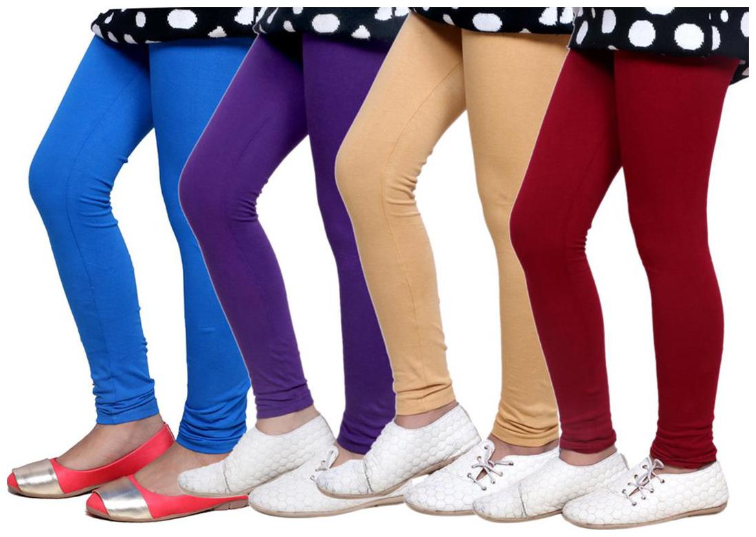

IndiWeaves Kid s Super Soft Cotton Leggings (Set of 4)