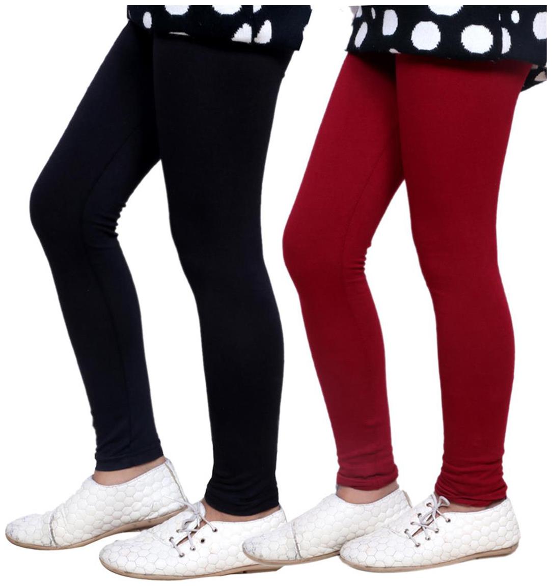 

IndiWeaves Kid s Super Soft Cotton Leggings (Set of 2)