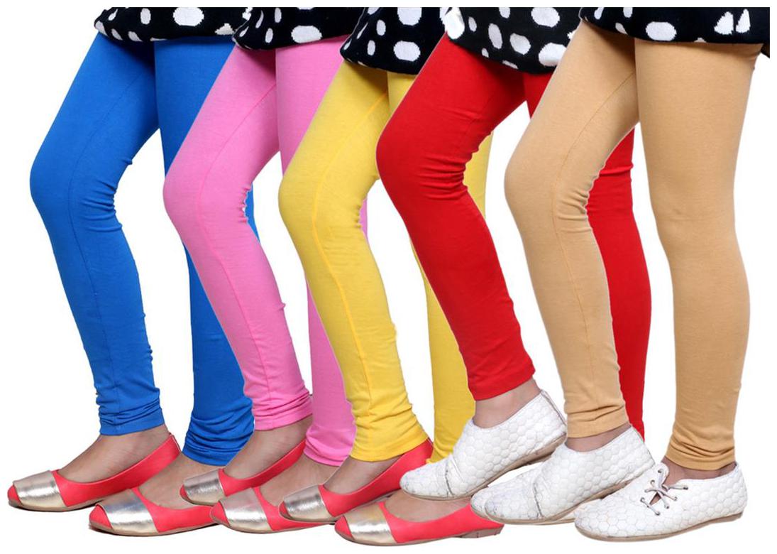 

IndiWeaves Kid s Super Soft Cotton Leggings (Set of 5)