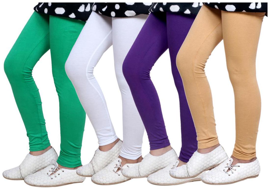 

IndiWeaves Kid s Super Soft Cotton Leggings (Set of 4)