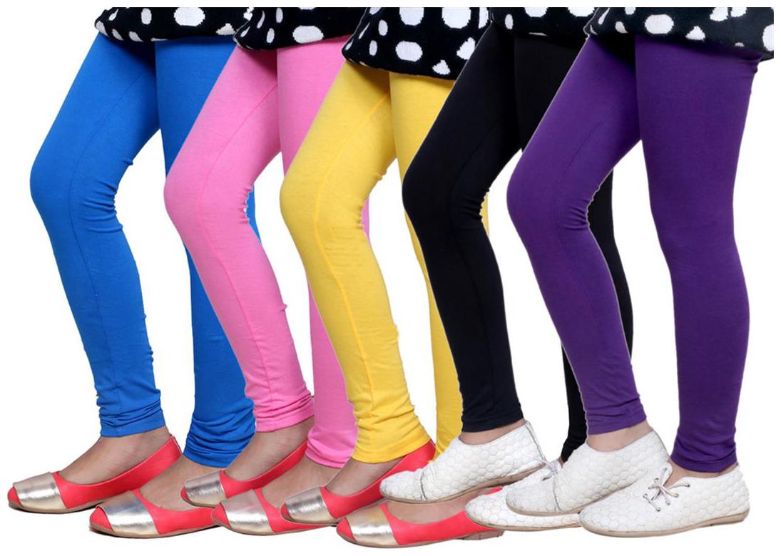 

IndiWeaves Kid s Super Soft Cotton Leggings (Set of 5)