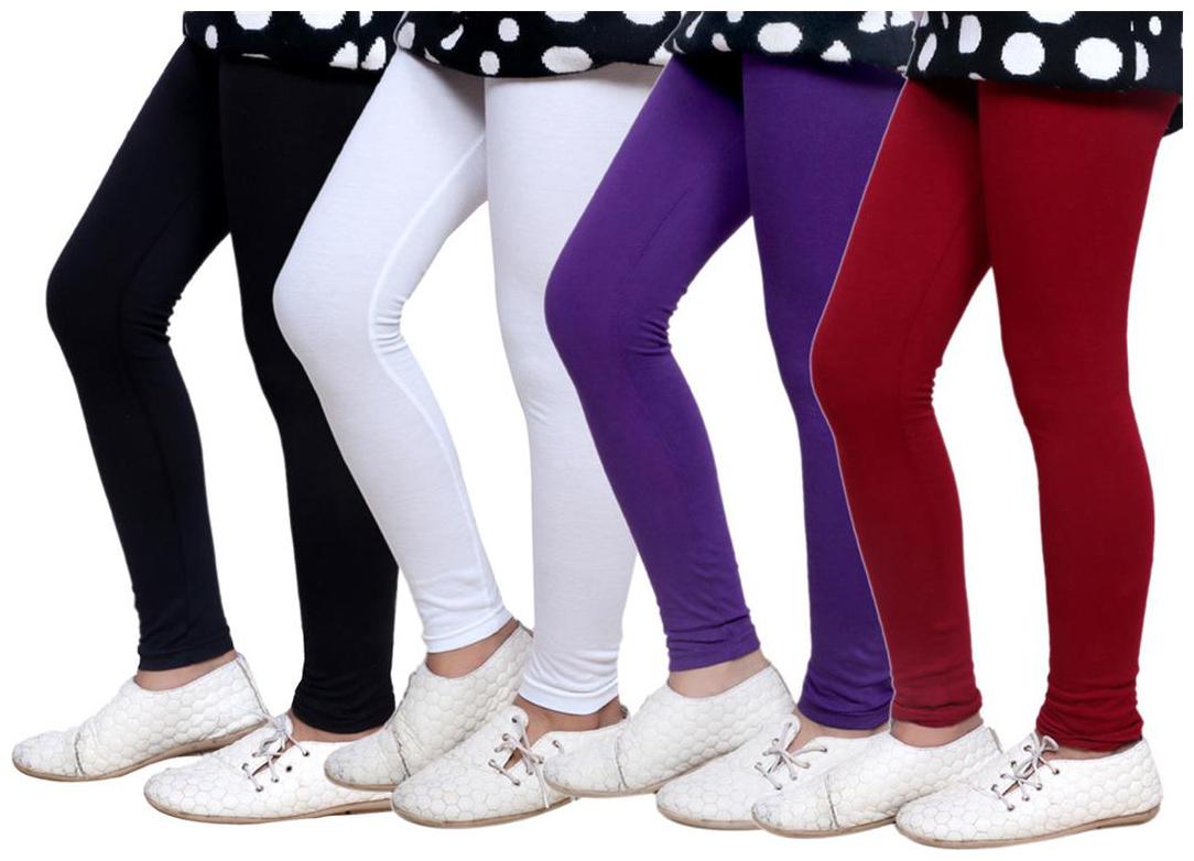 

IndiWeaves Kid s Super Soft Cotton Leggings (Set of 4)