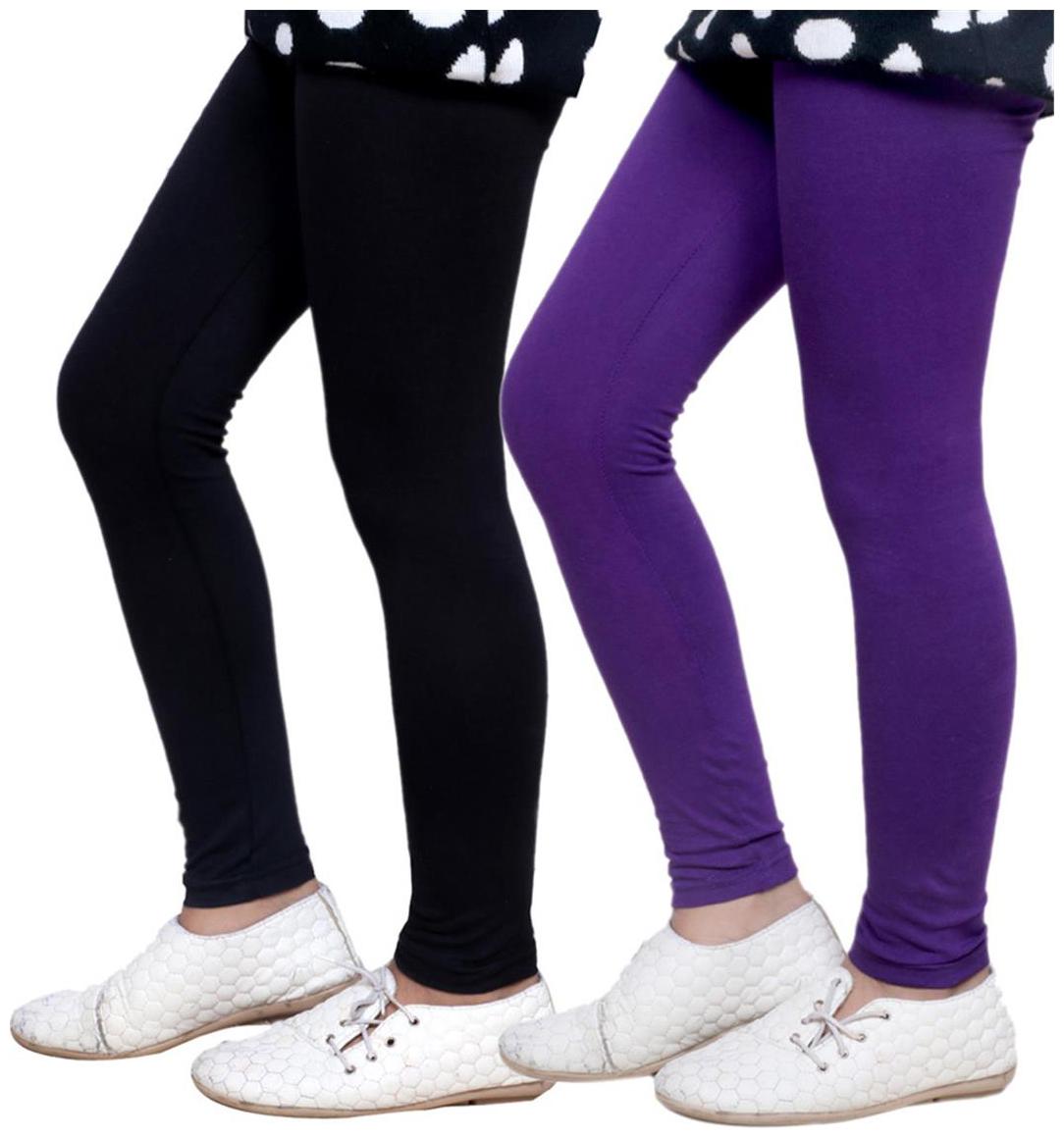 

IndiWeaves Kid s Super Soft Cotton Leggings (Set of 2)