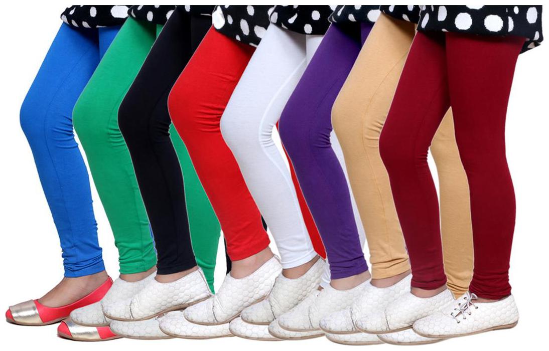 

IndiWeaves Kid s Super Soft Cotton Leggings (Set of 8)