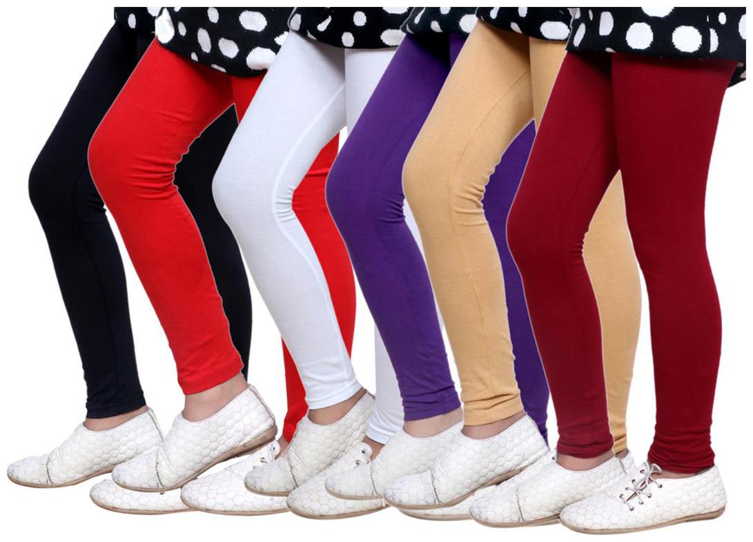 

Indiweaves Baby girl Cotton Solid Leggings - Multi