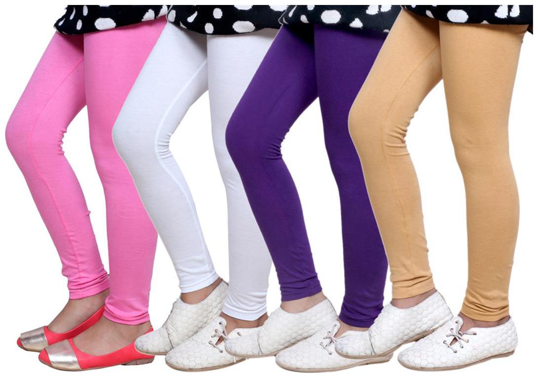 

IndiWeaves Kid s Super Soft Cotton Leggings (Set of 4)