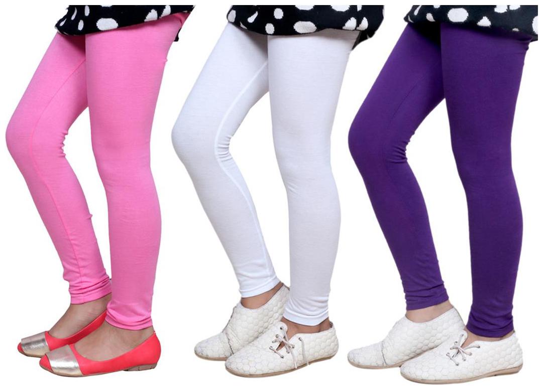 

IndiWeaves Kid s Super Soft Cotton Leggings (Set of 3)