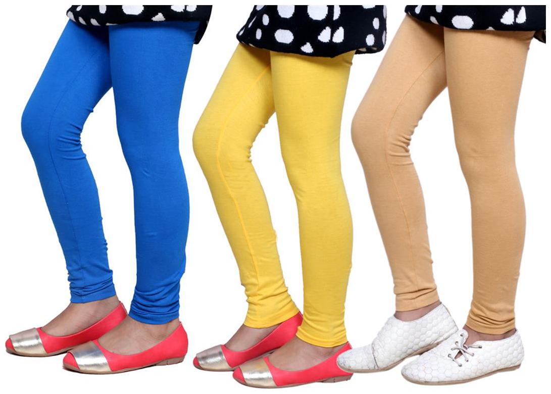 

IndiWeaves Kid s Super Soft Cotton Leggings (Set of 3)
