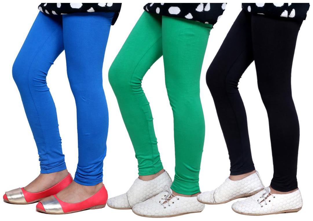 

IndiWeaves Kid s Super Soft Cotton Leggings (Set of 3)
