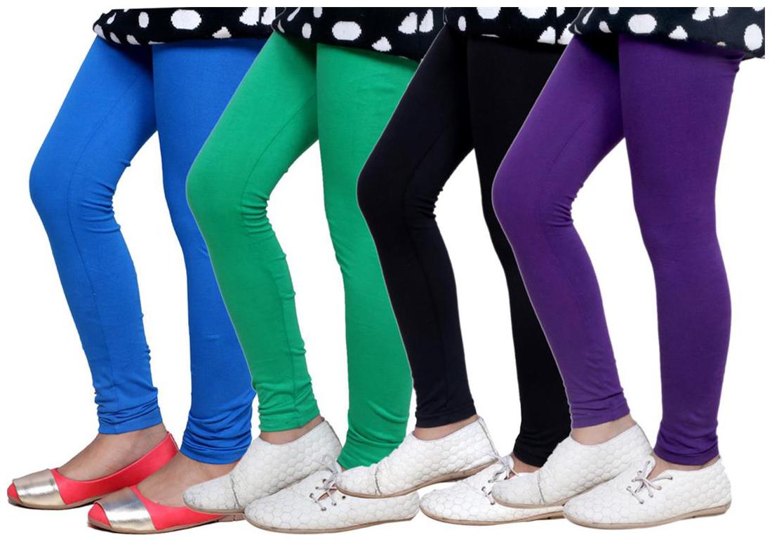 

IndiWeaves Kid s Super Soft Cotton Leggings (Set of 4)