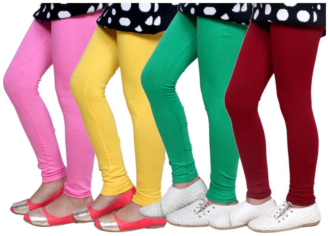 

IndiWeaves Kid s Super Soft Cotton Leggings (Set of 4)