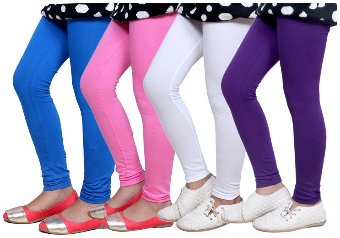 

IndiWeaves Kid s Super Soft Cotton Leggings (Set of 4)