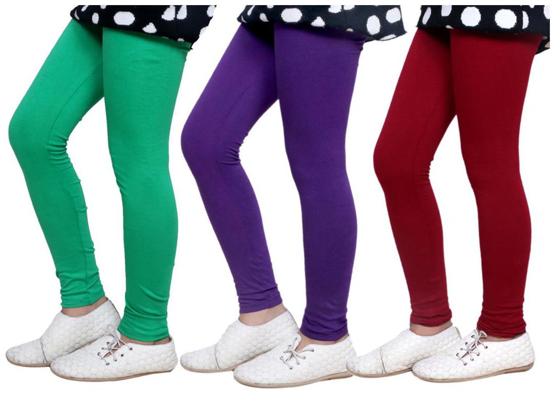 

IndiWeaves Kid s Super Soft Cotton Leggings (Set of 3)