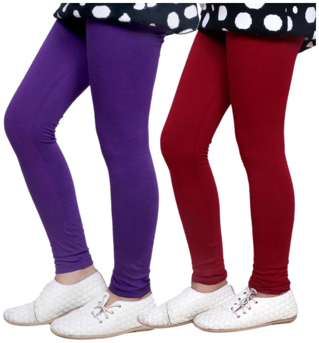 

IndiWeaves Kid s Super Soft Cotton Leggings (Set of 2)