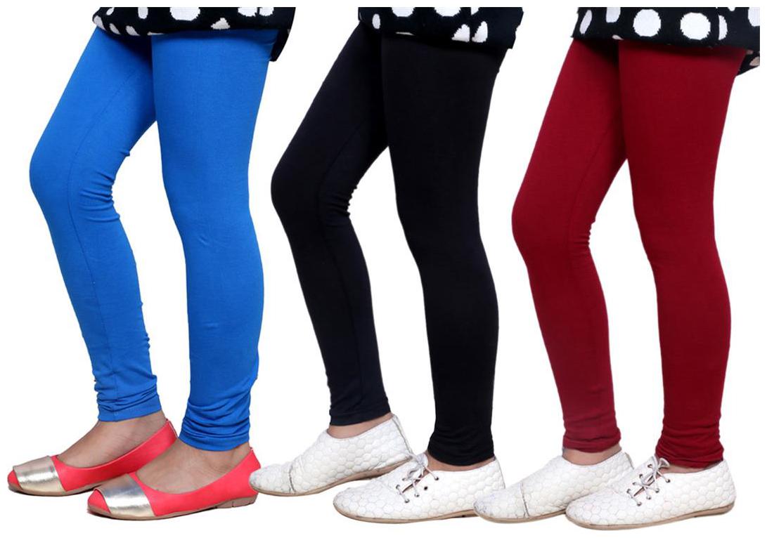 

IndiWeaves Kid s Super Soft Cotton Leggings (Set of 3)