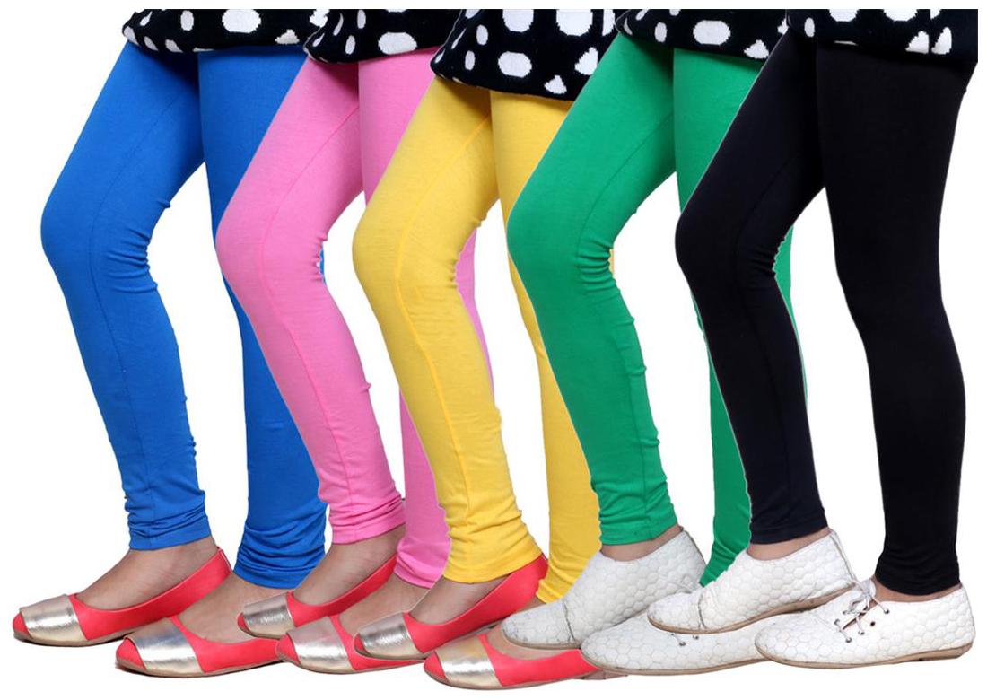 

IndiWeaves Kid s Super Soft Cotton Leggings (Set of 5)