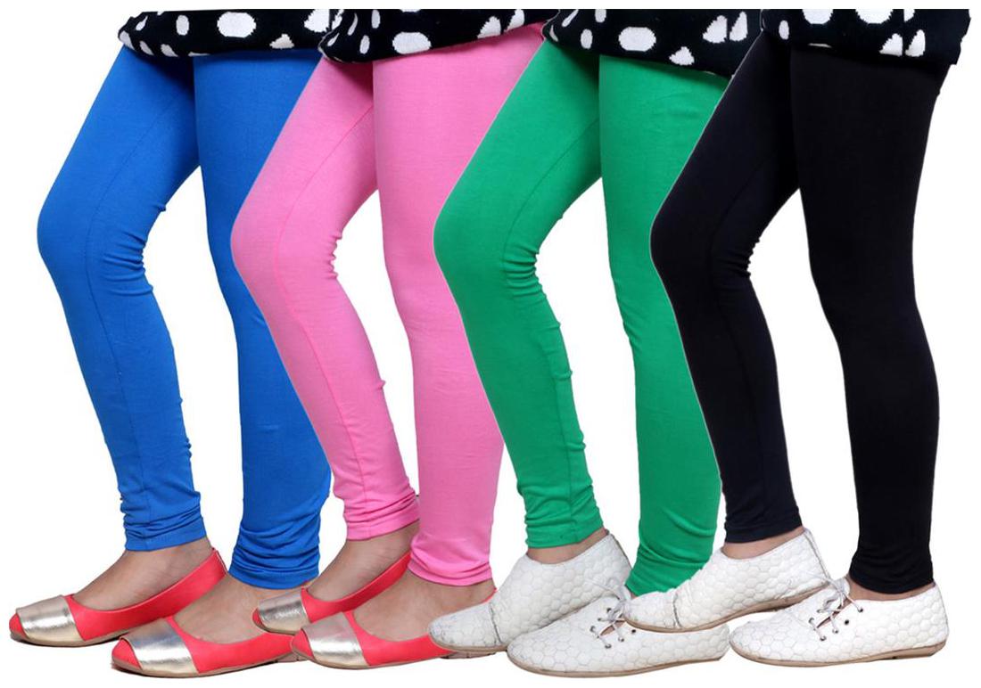

IndiWeaves Kid s Super Soft Cotton Leggings (Set of 4)