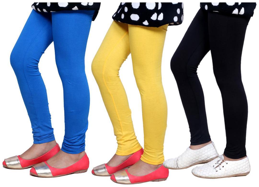 

IndiWeaves Kid s Super Soft Cotton Leggings (Set of 3)