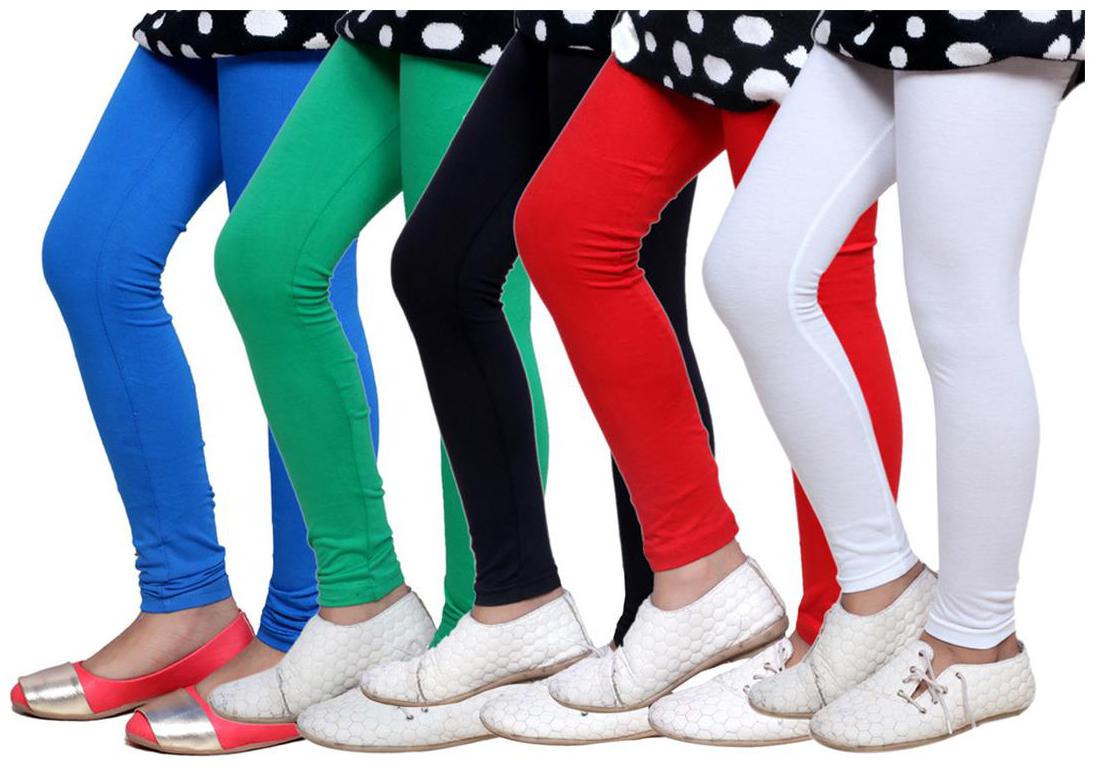 

IndiWeaves Kid s Super Soft Cotton Leggings (Set of 5)