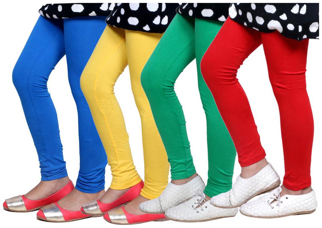 

IndiWeaves Kid s Super Soft Cotton Leggings (Set of 4)