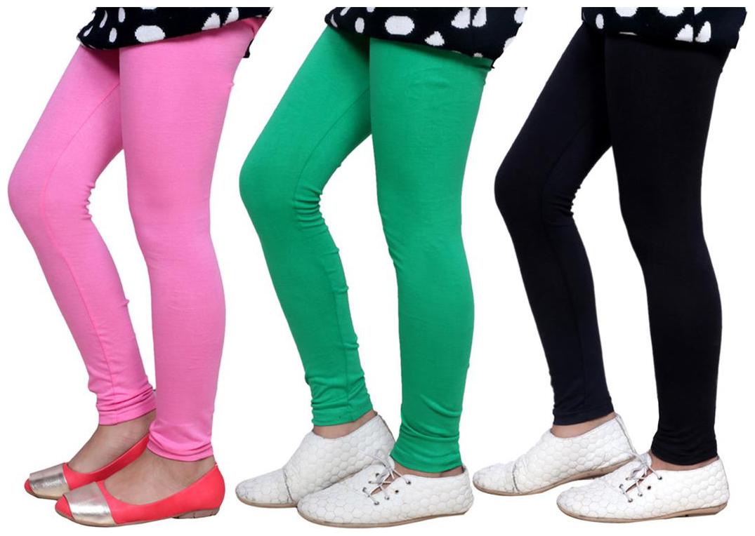 

IndiWeaves Kid s Super Soft Cotton Leggings (Set of 3)