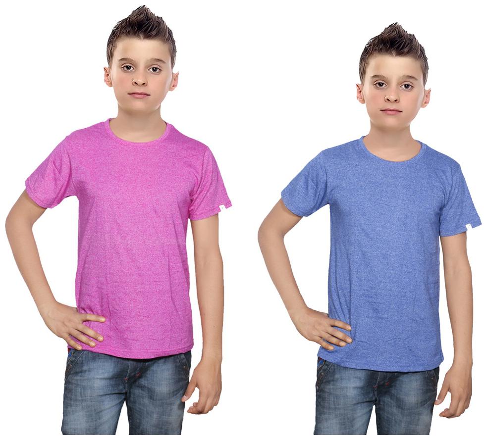 

Indiweaves Boy Cotton Solid T-shirt - Multi