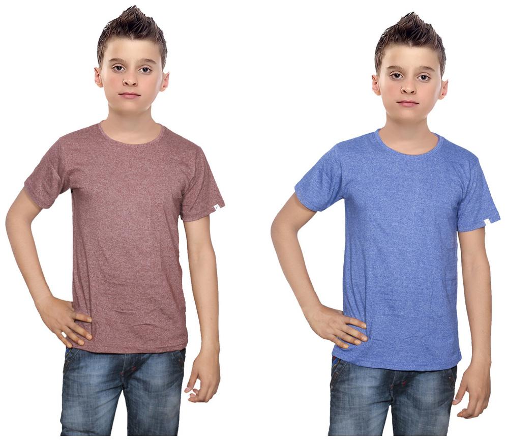 

Indiweaves Boy Cotton Solid T-shirt - Multi