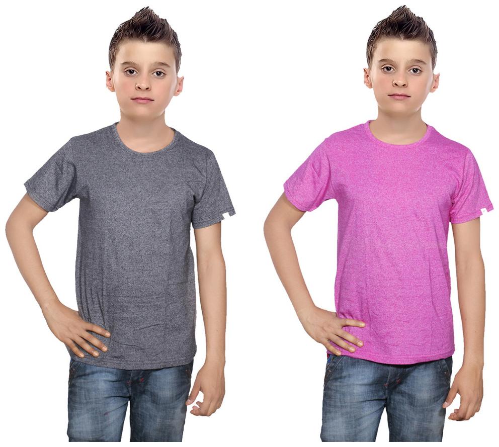 

Indiweaves Boy Cotton Solid T-shirt - Multi