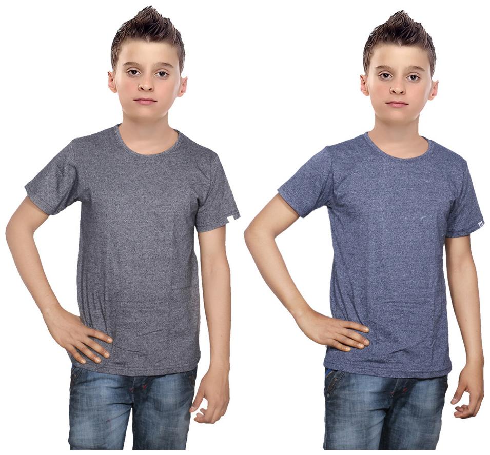 

Indiweaves Boy Cotton Solid T-shirt - Multi