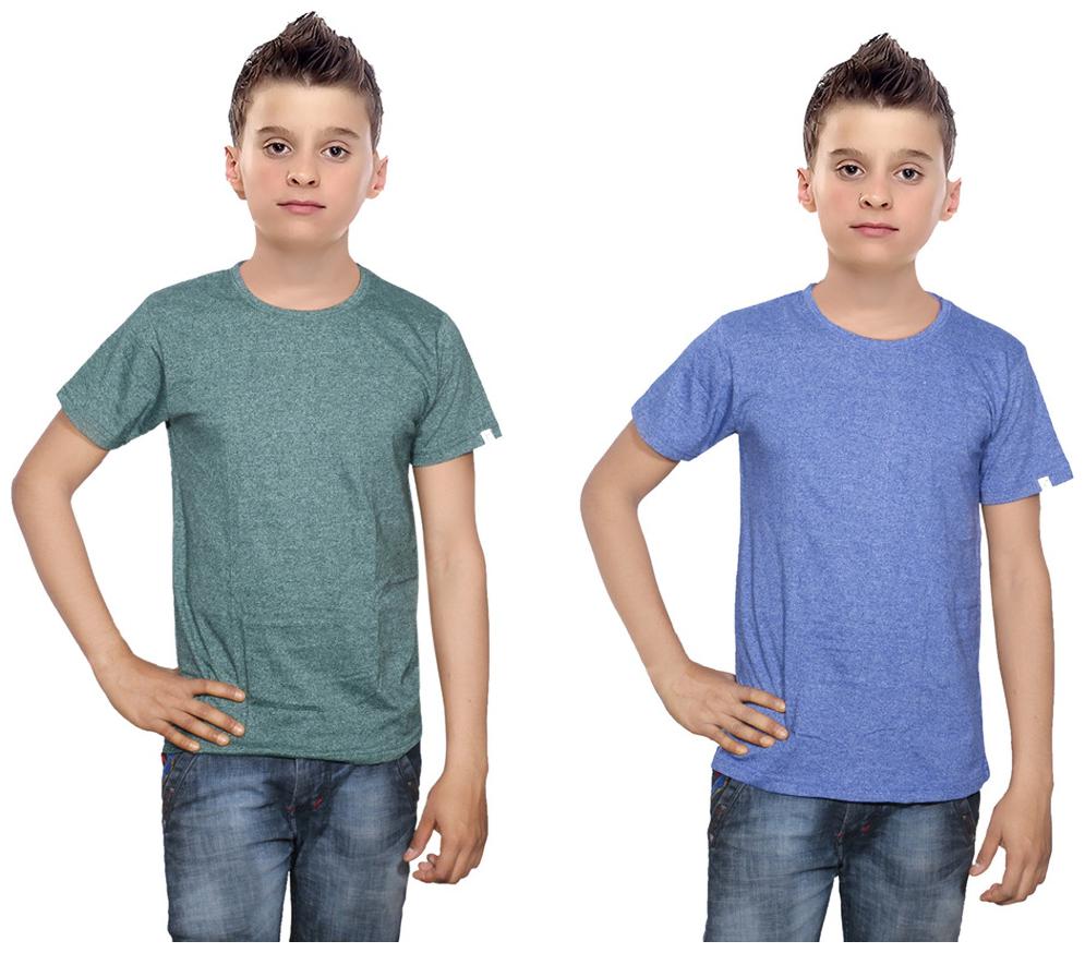 

Indiweaves Boy Cotton Solid T-shirt - Multi