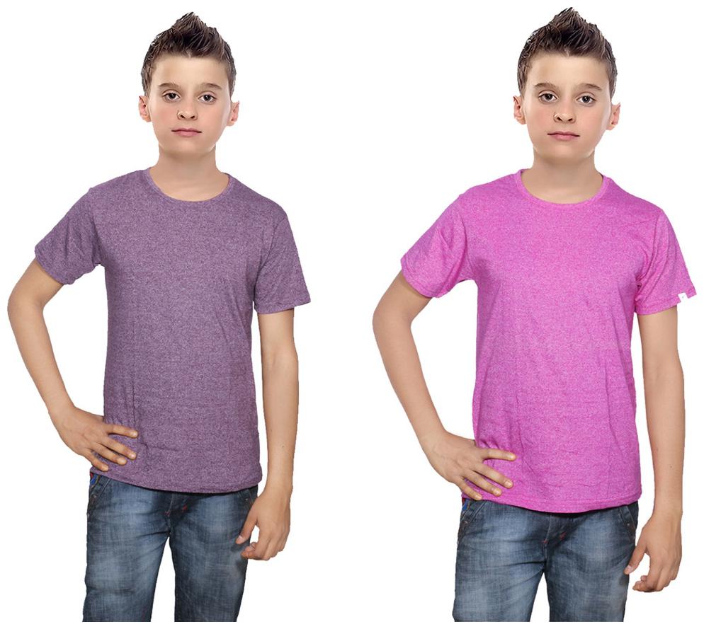 

Indiweaves Boy Cotton Solid T-shirt - Multi