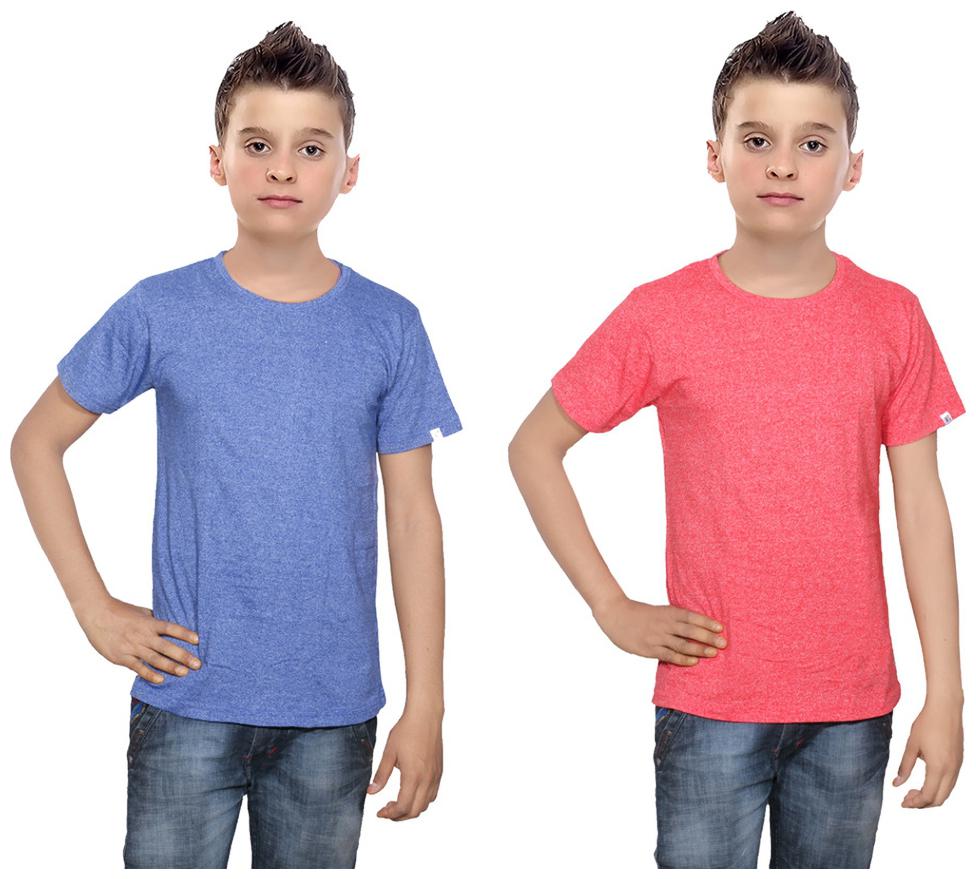 

Indiweaves Boy Cotton Solid T-shirt - Multi
