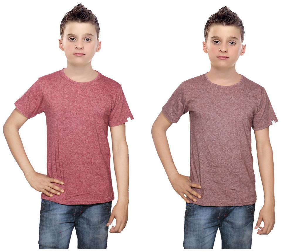 

Indiweaves Boy Cotton Solid T-shirt - Multi