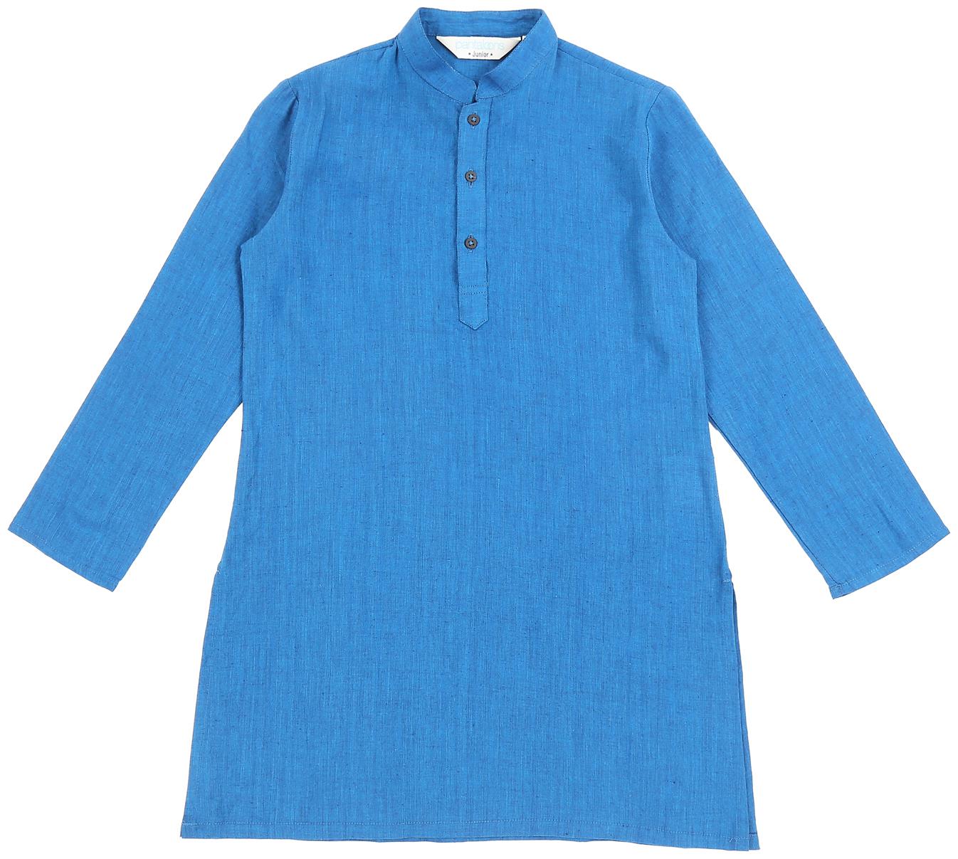 

Indus Route by Pantaloons Boy Cotton Printed Kurta pyjama set - Blue