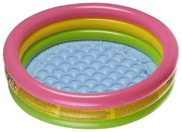 

Inflatable 2 feet Kid s Swimming Pool Water Pool Bath Tub Kiddie Pool (Multicolor) Pack of 1