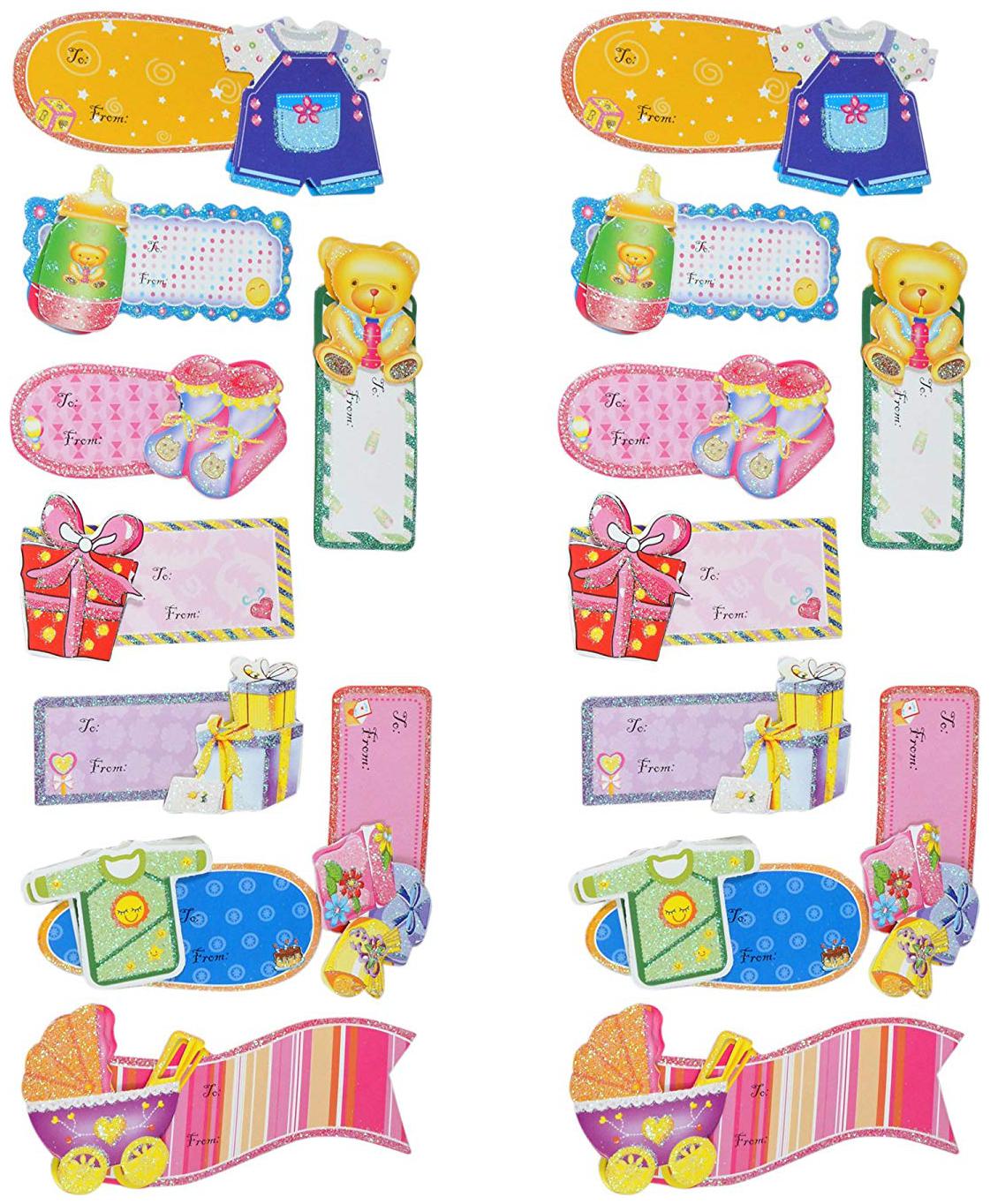 

INSTABUYZ stickers for gift wrapping multicolor (2pcs set)