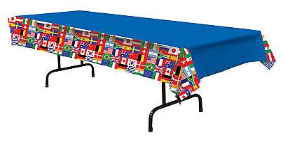 

International Flag Plastic Tablecover