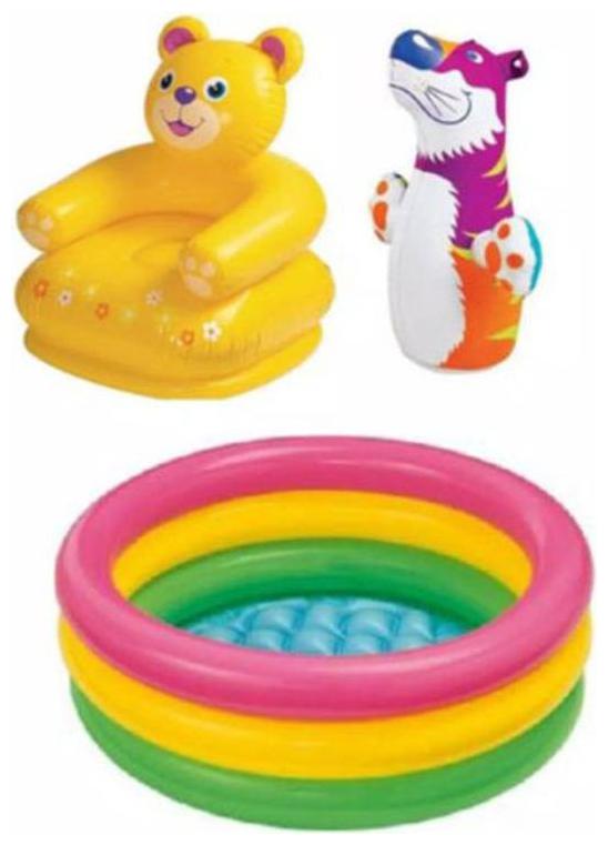 

Intex Combo Teddy Chair Pool With Hit Me Bop Bag 978