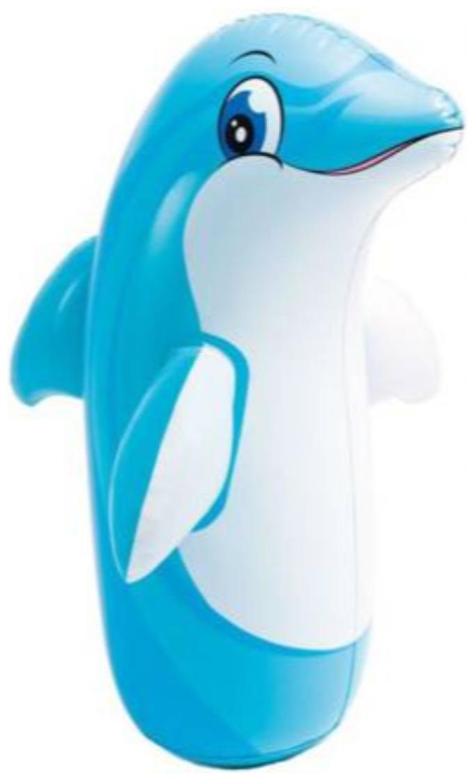 

INTEX Original Inflatable Dolphin Hit Me Inflatable Bouncer Play Gym Inflatable Play Gym (Blue)