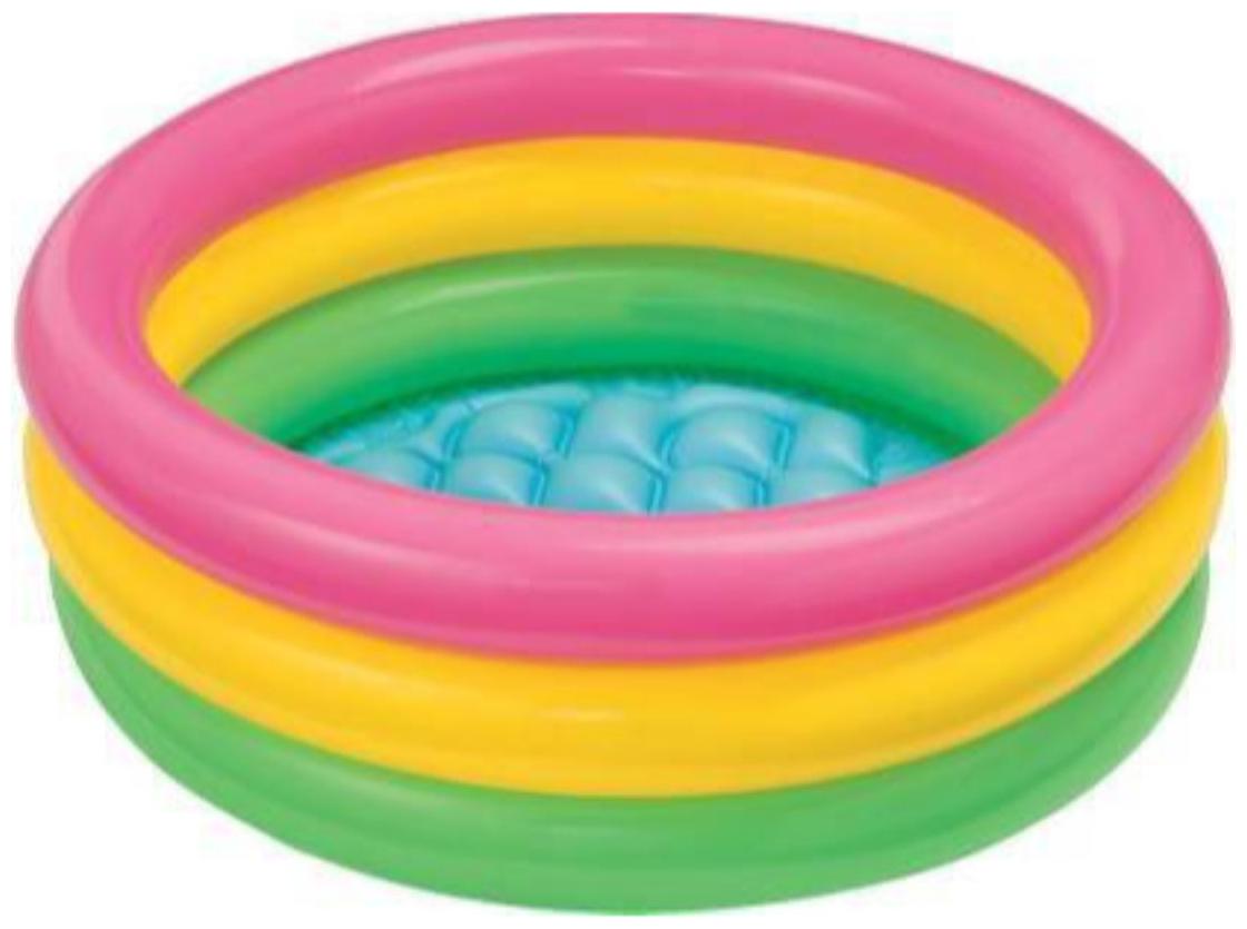 

INTEX Sunset Glow Baby Pool Inflatable Swimming Pool (Multicolor)