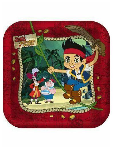 

Jake and the Neverland Pirates Small 7 Inch Party Cake Dessert Plates