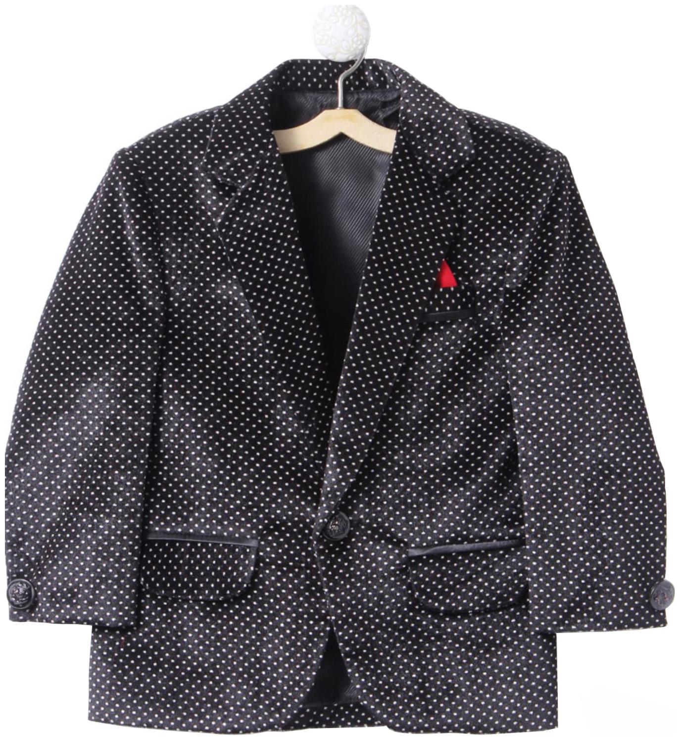 

Jeetethnics Boy Silk blend Self design Ethnic jacket - Black