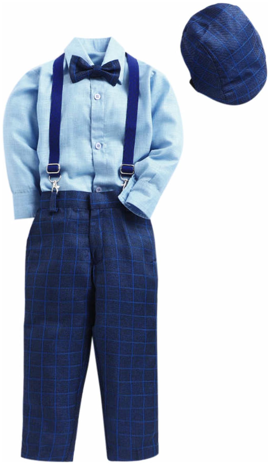 

Jeetethnics Blended Solid Top Bottom Set - Blue