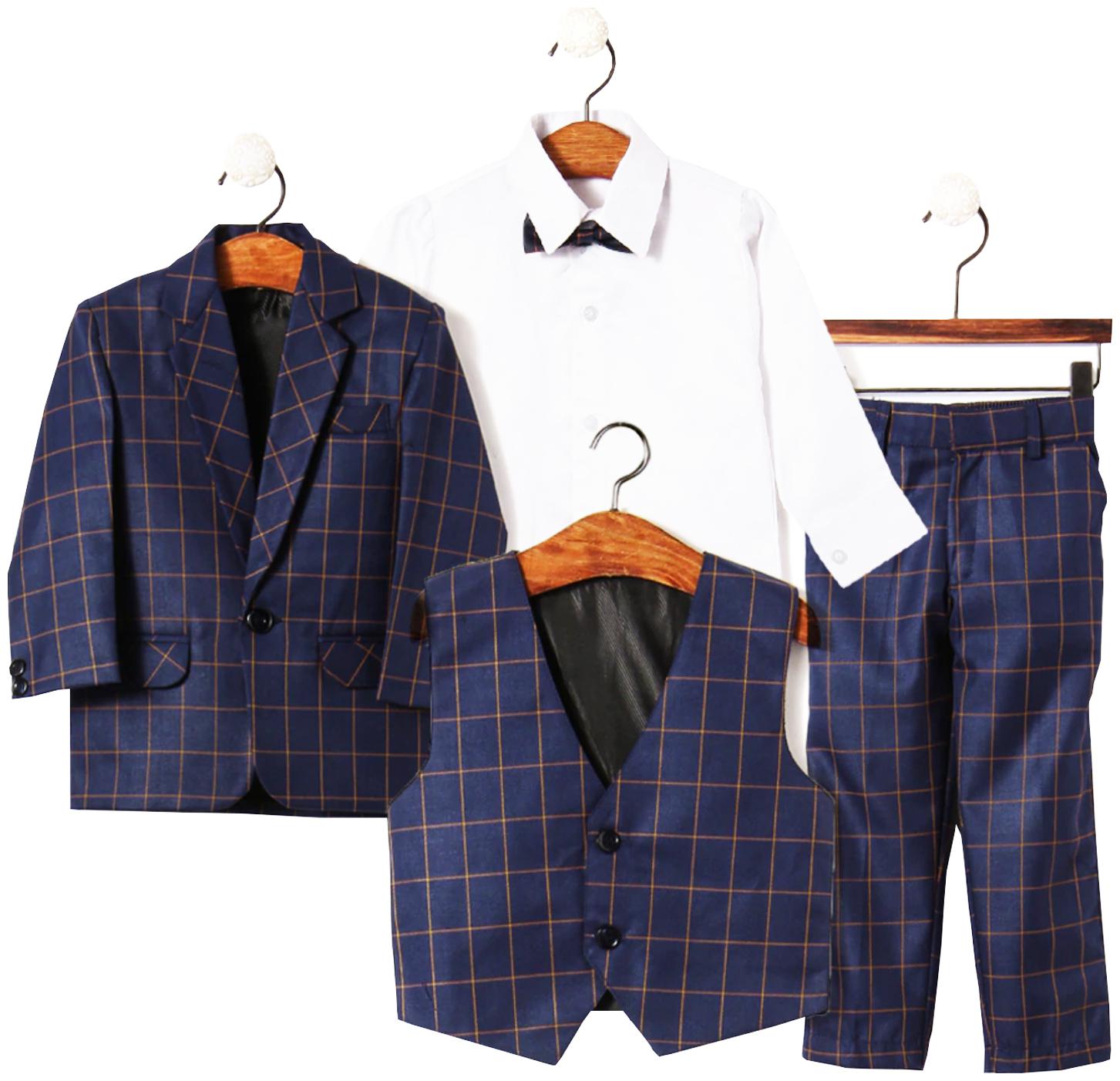

Jeetethnics Blended Self design Top Bottom Set - Blue